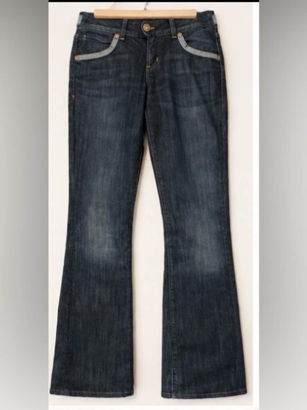 Guess Premium Y2K Low Rise Bootcut Jeans Dark Wash Size 28 - Picture 2 of 7